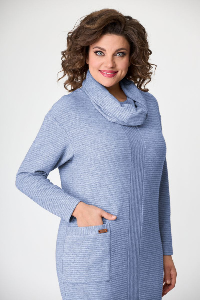 Платье БагираАнТа 843 голубой - фото 2