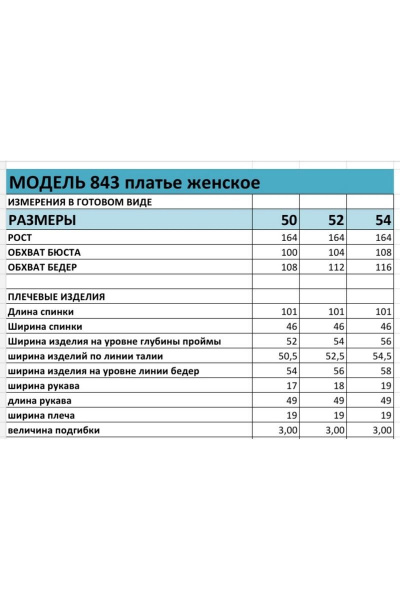 Платье БагираАнТа 843 голубой - фото 3