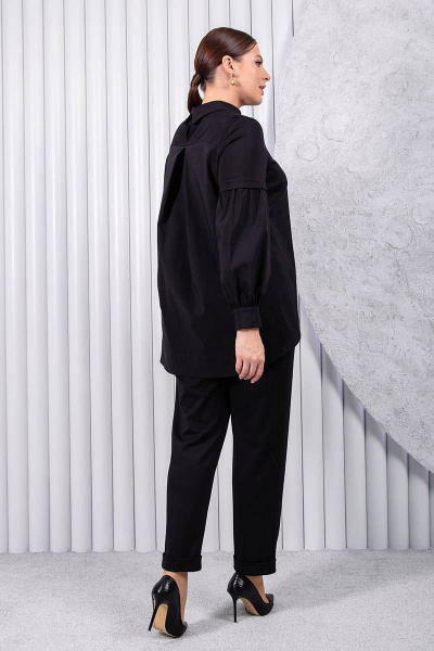 Брюки зауженные демисезонные из вискозы с манжетой ASV 2572 черный - фото 3