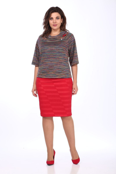 Юбка Klever 262 2-красный - фото 2