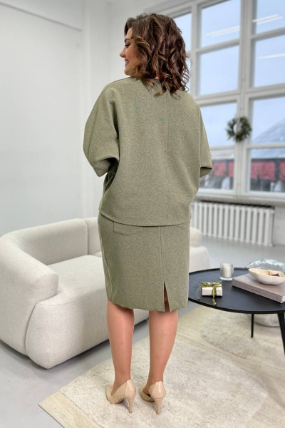 Джемпер, юбка Rumoda 2093 хаки - фото 7