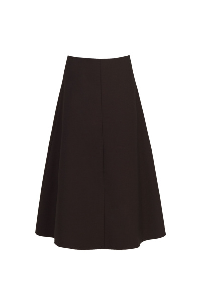 Юбка нарядный стиль из текстиля и хлопка Elema 4К-12873-1-164 коричневый - фото 1