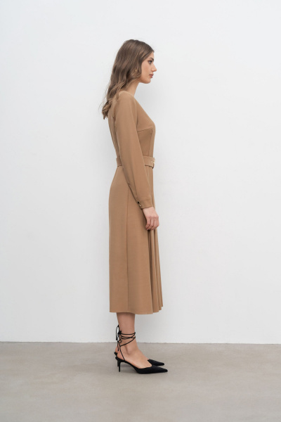 Платье Elema 5К-12378-1-164 кэмел - фото 2