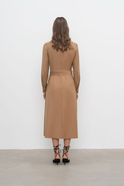 Платье Elema 5К-12378-1-164 кэмел - фото 3