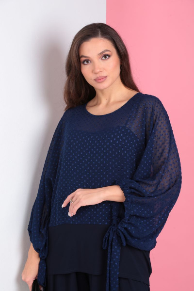 Блуза, брюки, топ Anastasia 961 синий - фото 10