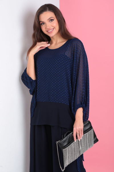 Блуза, брюки, топ Anastasia 961 синий - фото 9