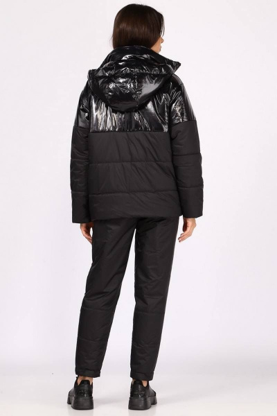 Брюки демисезонные с карманами и регулировкой по низу Faufilure C924 черный - фото 3