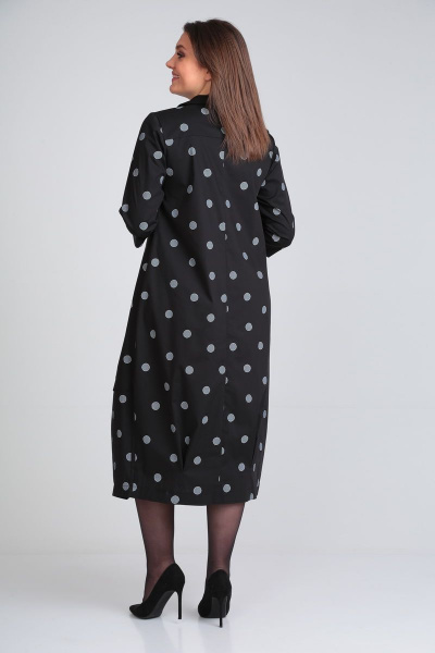 Платье Michel chic 2102 черный-круги - фото 7